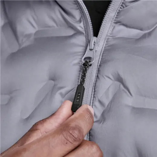Mens Vancouver Jacket Close Up Zip Puller